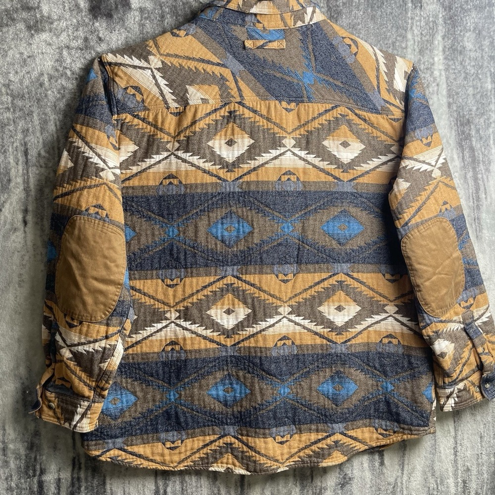 Legendary Whitetails Shirt Mens 4XT Desert Aztec Elbow Patches Button Up - Picture 6 of 8